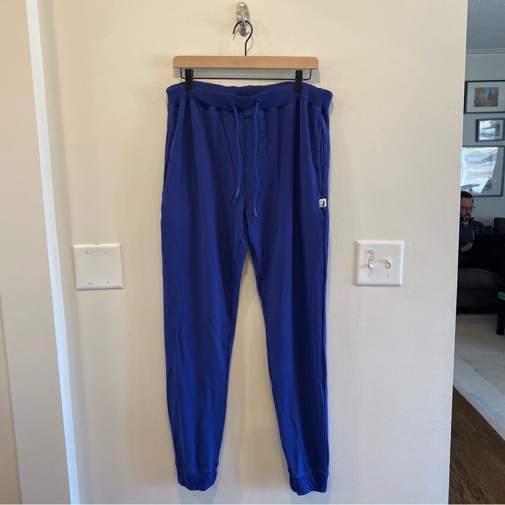 Blu sky bamboo joggers sweatpants men’s size large blue 95% bamboo